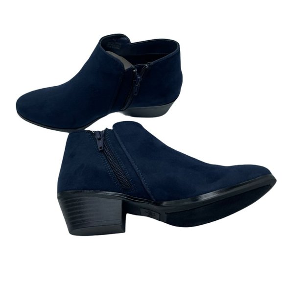 NWT Style & Co Wileyy Ankle Booties Size 6 Navy - Picture 4 of 7